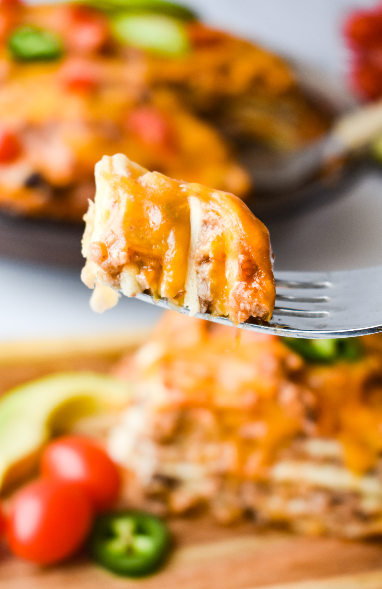 Stacked Enchiladas Dance Around The Kitchen