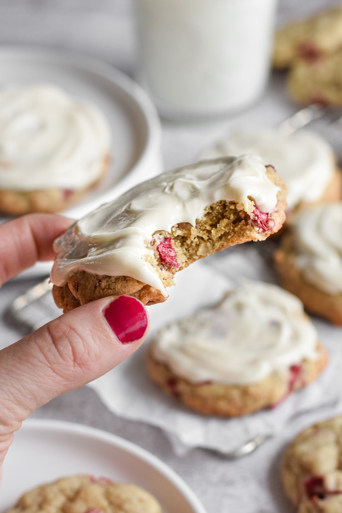Rhubarb Cookies • Dance Around the Kitchen