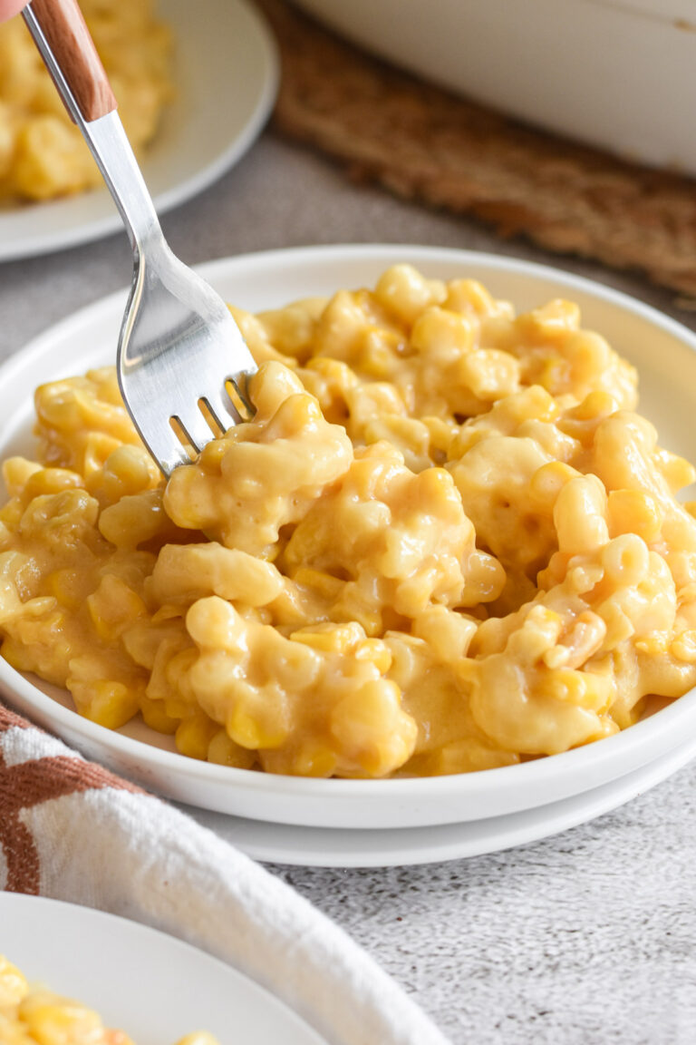 Macaroni Corn Casserole {Oven or Crock-Pot!}